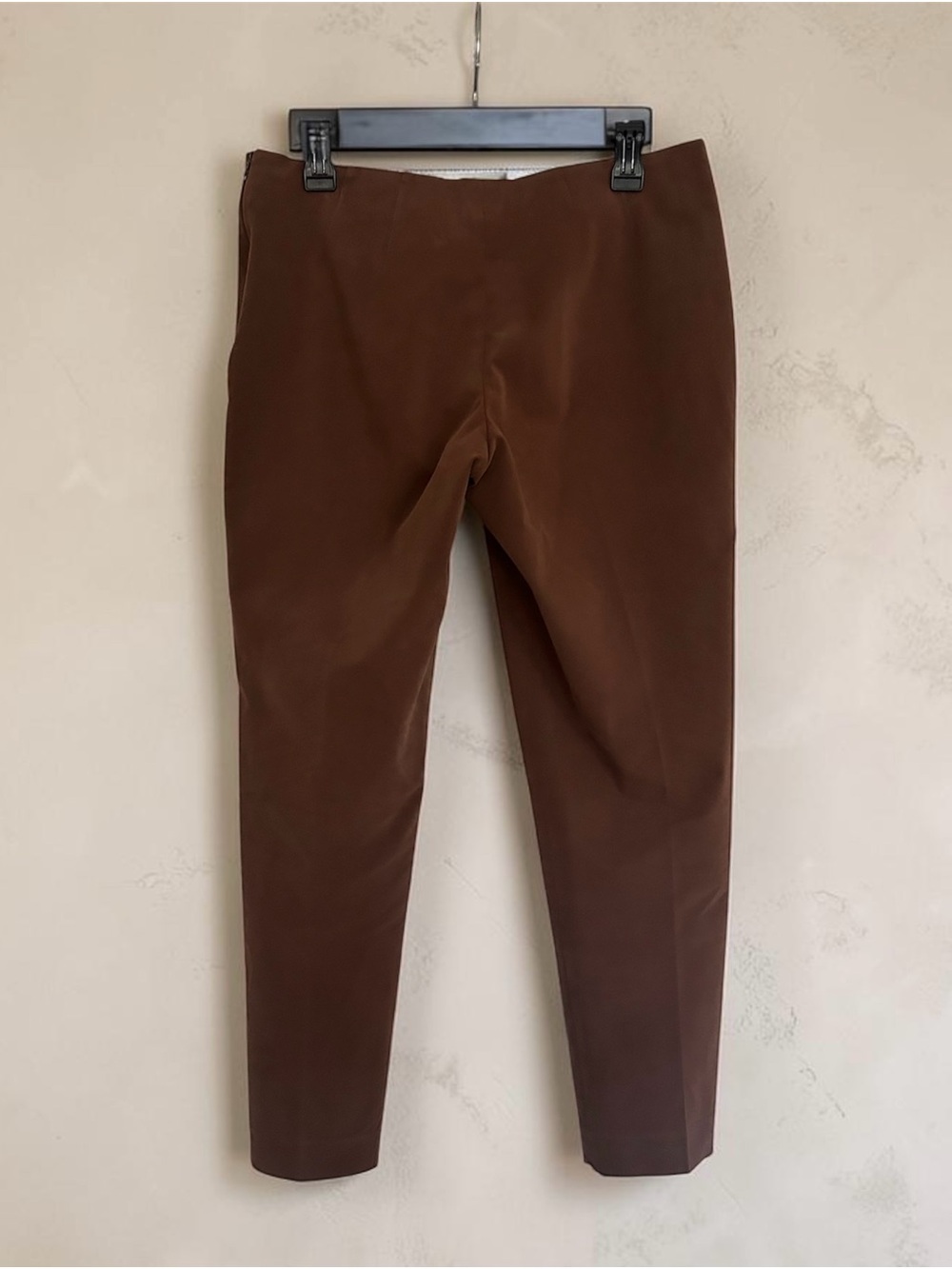 Brunello Cucinelli Women’s Cotton Cropped Slim Office Brown Pants